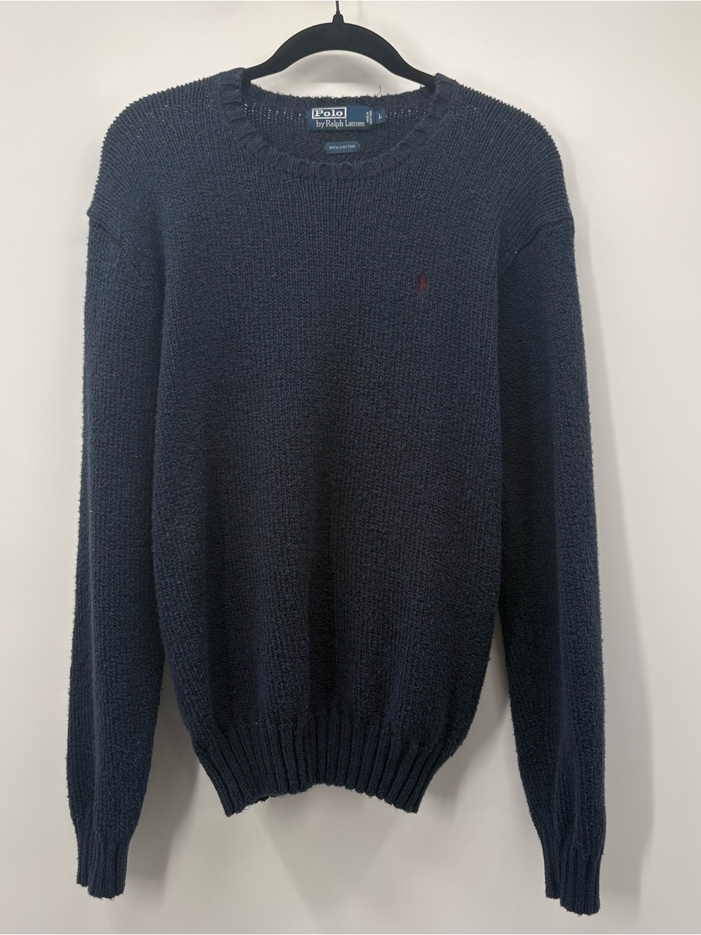 Polo by Ralph Lauren Dark Navy Knit Crewneck Sweater
